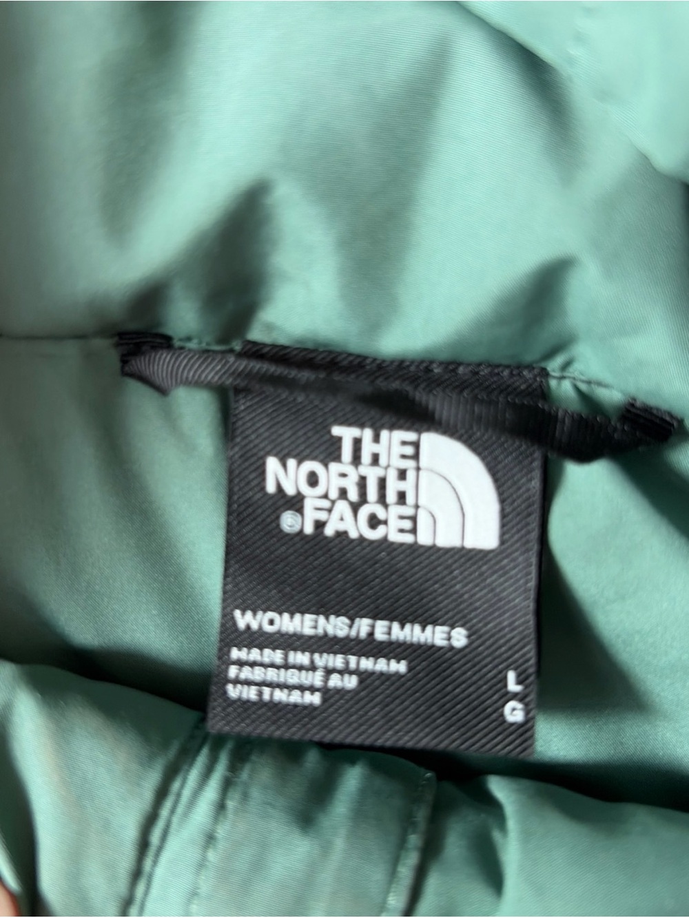 The North Face Green Puffer Hooded Tamburello Jacket - Women's Size Large - Picture 10 of 16